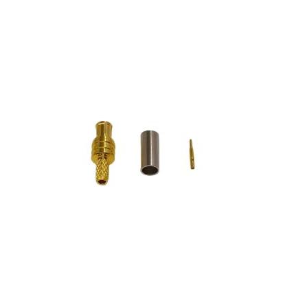 RS PRO Koaxiální konektor Vnější, 50 Ω, orientace těla: Rovný, Kabel Konektor MCX Krimpovací, 6GHz 125 °C -45 °C, typ