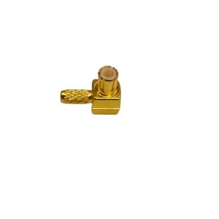 RS PRO Koaxiální konektor Vnější, 50 Ω, orientace těla: Pravý úhel, Kabel Konektor MCX Krimpovací, 6GHz 125 °C -45 °C,