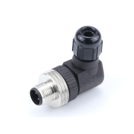 Kulatý konektor, počet kontaktů: 4, Kabel, velikost: M12 Brad from Molex, pohlaví kontaktu: Vnější, orientace těla: 90°