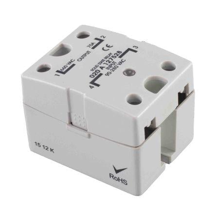 RS PRO Polovodičové relé 75 A Panel SPST 600 Vrms RS PRO 32V dc