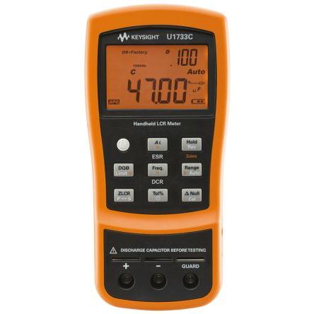 Měřič LCR, číslo modelu: U1733C Ruční 20 mF 200 mΩ 2000 h 100 kHz Keysight Technologies