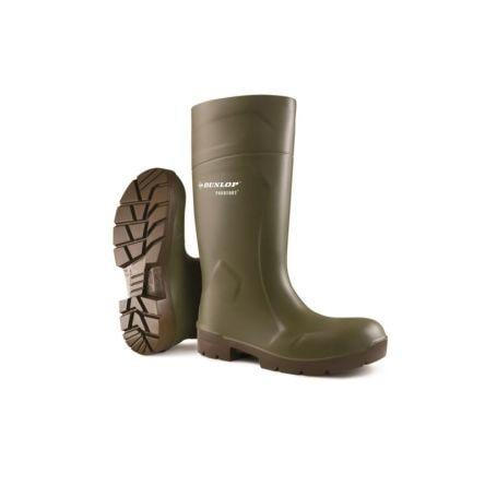 A Bezpečnostní systém Wellington obuv Unisex, Nerezová ocel 14, Zelená Ano Dunlop 49 SRC