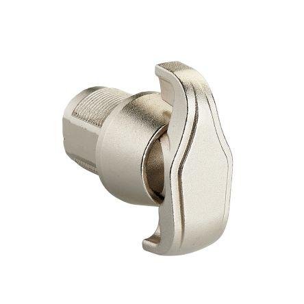 Blokovací západka Západka, Západka, Tlakově litý zinek, hloubka od panelu k jazýčku: 20 mm, Jasný chrom, Válec,
