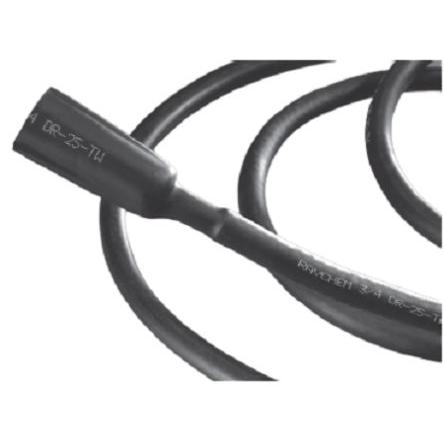 TE Connectivity Teplem smrštitelné bužírky průměr 12.7 mm Černá smršťovací poměr 2:1 Elastomer 10m, řada: DR-25