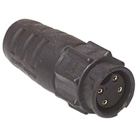 Kulatý konektor, počet kontaktů: 4, Kabel, velikost: Standard Switchcraft, pohlaví kontaktu: Vnitřní, orientace těla: