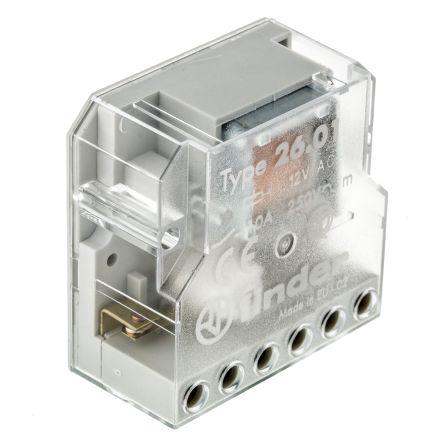 Finder Výkonové relé 1 NO Panel 10A 12V ac 26