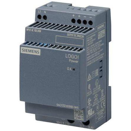 Siemens Napájecí zdroj na lištu DIN SIPLUS LOGO Spínaný režim 300V dc 2.5 A DC 24V dc DC 60 W