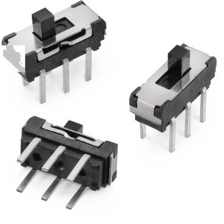 Wurth Elektronik Posuvný spínač Průchozí otvor DPDT zap-zap 300mA Polyamid