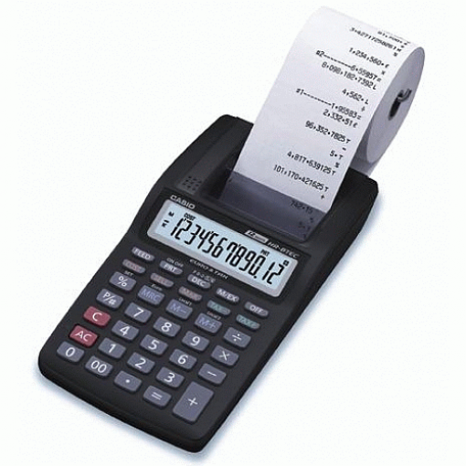 Kalkulačka CASIO HR 8, stolní s páskou