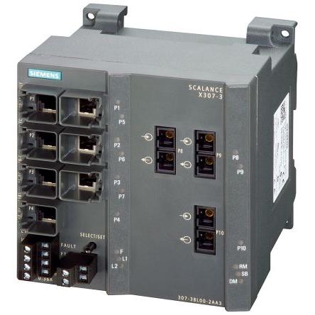 Ethernetový přepínač 10portový 1000Mbps Siemens Řízený