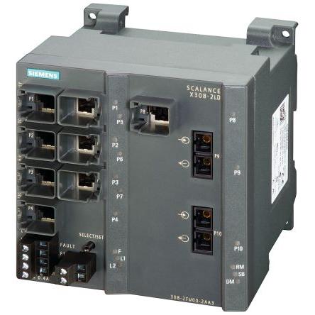 Ethernetový přepínač 10portový 1000Mbps Siemens Řízený