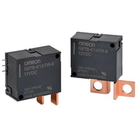 Omron Výkonové relé SPST Šroubová svorka 120A 12V dc G9TB