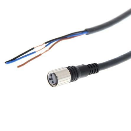 Kabel ovladače snímače, A: Vnitřní, A: Rovný 4, B: Volný konec, B: Neuzavřený, 30V, IP67, řada: XS3F Omron 5 m