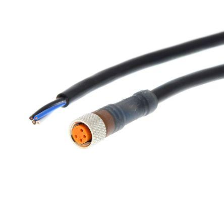 Kabel ovladače snímače, A: Vnitřní, A: Pravoúhlý 4, B: Bez koncovky, 30V, IP67, řada: Y92E Omron 5 m