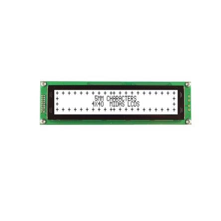 Monochromatický LCD displej MC44005A6W-FPTLW3.3-V2 LCD podsvícení LED Bílá Paralelní Midas Černá, Bílá 4 x 40