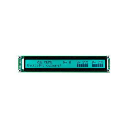 Monochromatický LCD displej MD24005A6W-FPTLRGB, řada: MD24005A6W-FPTLRGB LCD podsvícení LED Modrá, Zelená, Červená
