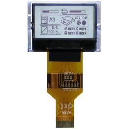 Monochromatický LCD displej MDCOG128064A6W-FPTLW LCD podsvícení LED Bílá 128 x 64 pixelů Paralelní Midas Černá, Bílá