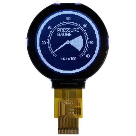 Monochromatický LCD displej MDCOG128128B6W-F2NMLW LCD podsvícení LED Bílá 128 x 128 pixelů Paralelní Midas