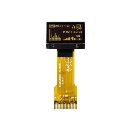 Displej OLED, řada: MDOG128064N4V-YM 0.96 in Žlutá Pasivní matice 128 x 64 pixelů COG Midas I2C, Paralelní, SPI
