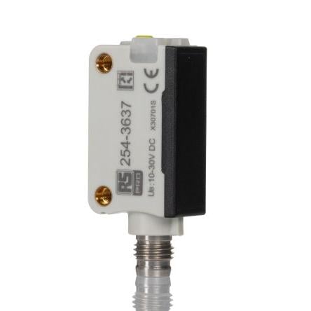 RS PRO Fotoelektrický snímač, řada: RS PRO Infračervený laser Blok Konektor M8, výstup: PNP NO/NC Difúzní odraz IP67