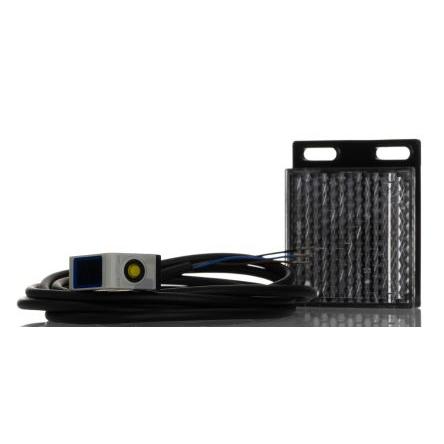RS PRO Fotoelektrický snímač, řada: RS PRO Modré světlo Blok Kabel PVC, výstup: NPN Detekce průhledných láhví IP67
