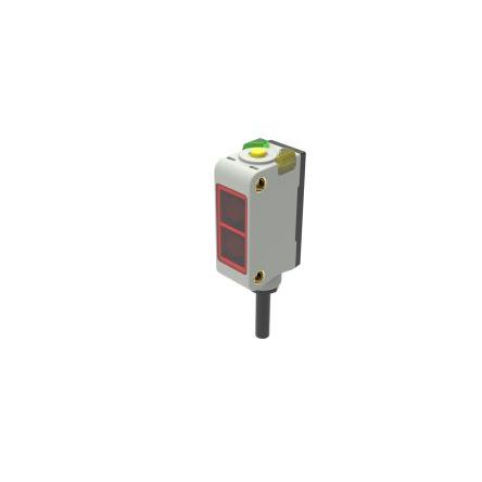 RS PRO Fotoelektrický snímač, řada: RS PRO Modrá LED Pravoúhlý Kabel PVC, výstup: PnP Detekce průhledných láhví IP67