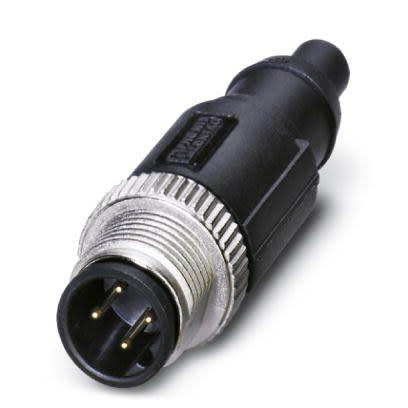 Kulatý konektor, počet kontaktů: 5, velikost: M12 Phoenix Contact, pohlaví kontaktu: Vnější, orientace těla: Rovný
