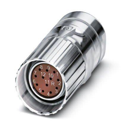 Kulatý konektor, počet kontaktů: 12, Kabel, velikost: M23 Phoenix Contact, pohlaví kontaktu: Vnitřní Zásuvka, IP67,