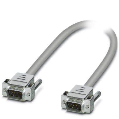 Phoenix Contact Kabel, A: Vnější délka 3 m, A: D-Sub 9pin, B: Vnější, B: Zdířka D-Sub, Polyvinylchlorid