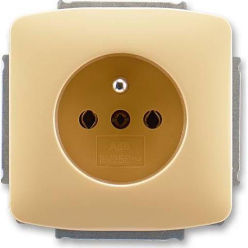 Zásuvka jednonásobná ABB TANGO, 16 A / 250 V AC, béžová