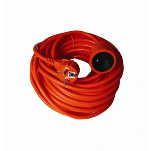 Solight prodlužovací přívod - spojka, 1 zásuvka, 25m, 3 x 1,5mm2, oranžová - PS09