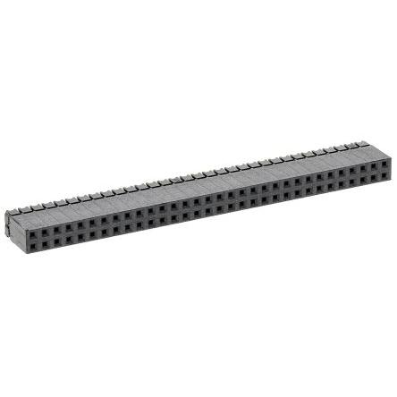 Patice PCB, řada: ESQ, orientace těla: Rovný, rozteč: 2.54 mm Deska-deska, počet kontaktů: 64, počet řad: 2, Průchozí