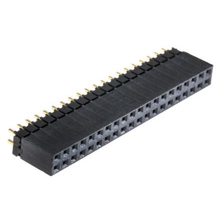 Patice PCB, řada: ESQ, orientace těla: Rovný, rozteč: 2.54 mm Deska-deska, počet kontaktů: 40, počet řad: 2, Průchozí