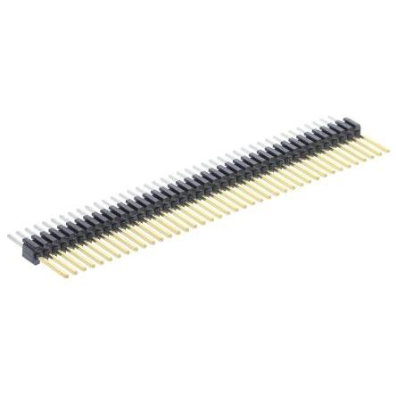 Samtec Kolíkový konektor, řada: TMS, Deska-deska, počet kontaktů: 40, počet řad: 1, rozteč: 1.27 mm, orientace těla: