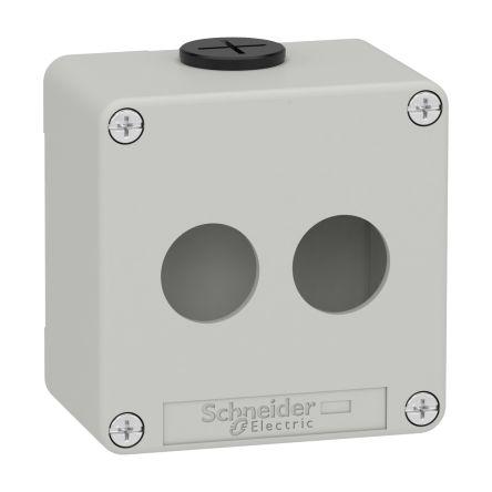 Schneider Electric Pouzdro, řada: Harmony IP65, IP66, IP69 barva Šedá IK07 barva Šedá Tlakově litý zinek 80 mm 80 mm 80