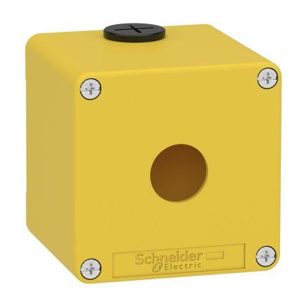 Schneider Electric Pouzdro, řada: Harmony IP66, IP65, IP69 barva Žlutá IK07 Tlakově litý zinek 80 mm 80 mm 80 mm