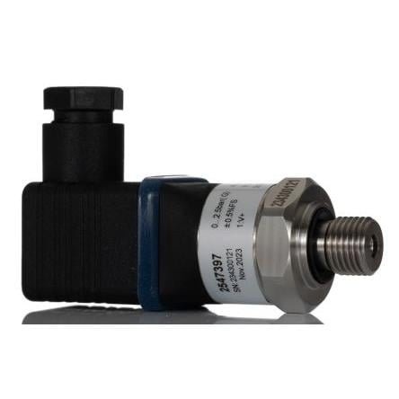 RS PRO Tlakový snímač, řada: RS PRO Měřidlo 0 bar Úhlový 2.5 bar pro Vzduch, Kapalina, výstup: 4 až 20 mA IP65