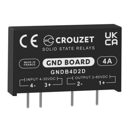 Crouzet Polovodičové relé 4 A Montáž na plošný spoj SPST 60 Vrms GND Board 30V