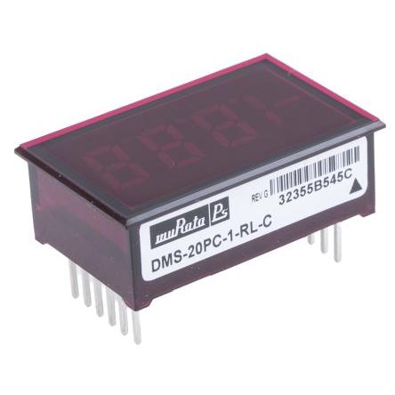 Digitální voltmetr, řada: DMS-20PC AC/DC až 60 °C 22 mm 34 mm Murata Power Solutions