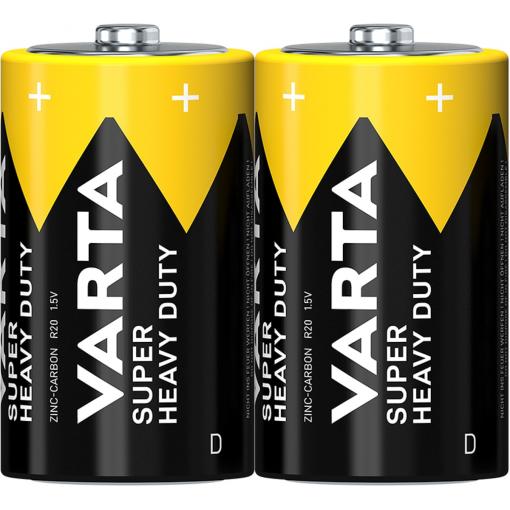 Baterie Varta 2020 (R20), 1,5 V, balení 24 ks