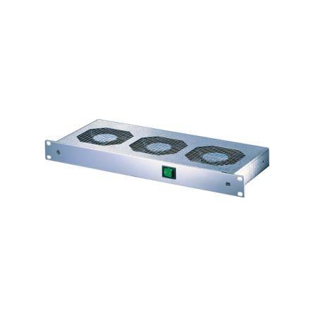 nVent SCHROFF Ventilátorová přihrádka, řada: 10713 Modul ventilátoru, počet ventilátorů: 3 ventilátory 1 U racková
