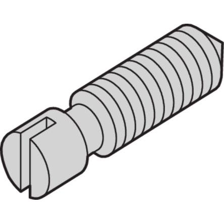 nVent SCHROFF Závrtný šroub, Ocel, délka: 8 mm