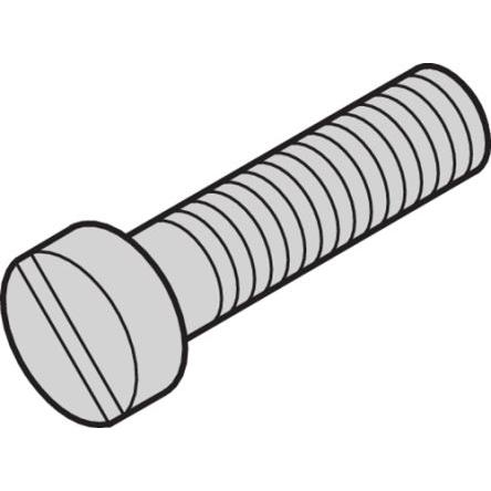 nVent SCHROFF Šroub Strojní šroub, Ocel 12 mm