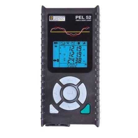 Měřič a záznamník energie Frekvence, Energie, Harmonické, Výkon, Napětí, Proud, číslo modelu: PEL52 Proud Chauvin