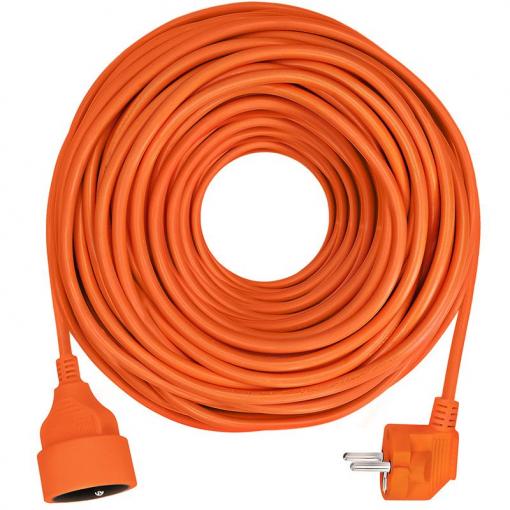 Solight prodlužovací přívod - spojka, 1 zásuvka, 40 m, 3 x 1,5mm2, oranžová - PS11
