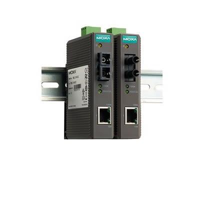 MOXA Ethernetový převodník médií, Vícerežimové, Vícerežimové, SC, 100Mbps, přenosová vzdálenost: 5 km, rychlost přenosu