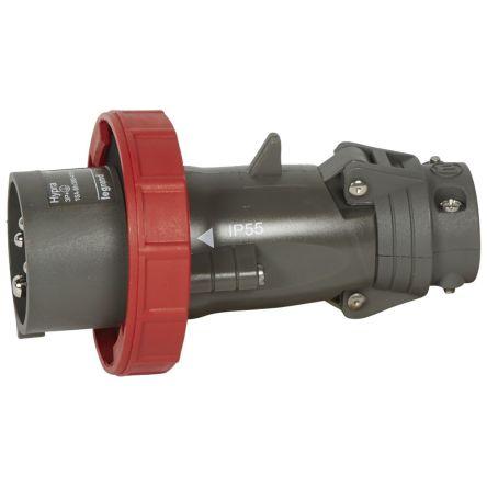 Legrand Napájecí konektor, řada: 5, IP55, IP66, IP67, formát pólů: 3P+PE barva Černá, 415V 16A