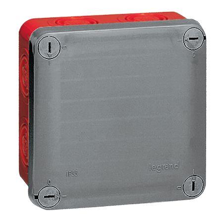 Legrand Rozvodná skříň Polykarbonát, Polypropylen, ABS Šedá RAL 7037, Šedá RAL 7001, Červená 115 mm 115mm řada Plexo
