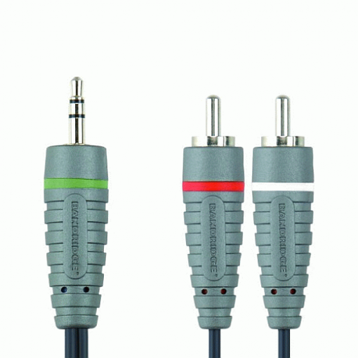 BANDRIDGE Kabel 3,5mm JACK konektor  - 2x CINCH, 10 metry BN-BAL3410
