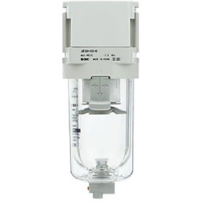 Pneumatický filtr, řada: AF60-D 5 μm, max. průtok: 6000L/min, přípojka portu: G1 Automatické 1 MPa SMC
